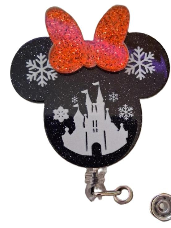 Winter Minnie Badge Reel